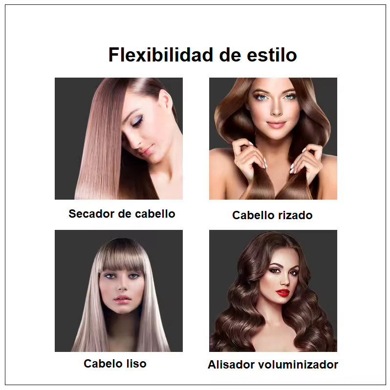 🔥 Cepillo LumiHair 3 en 1 – Seca, Alisa y Da Volumen en Minutos! 🔥