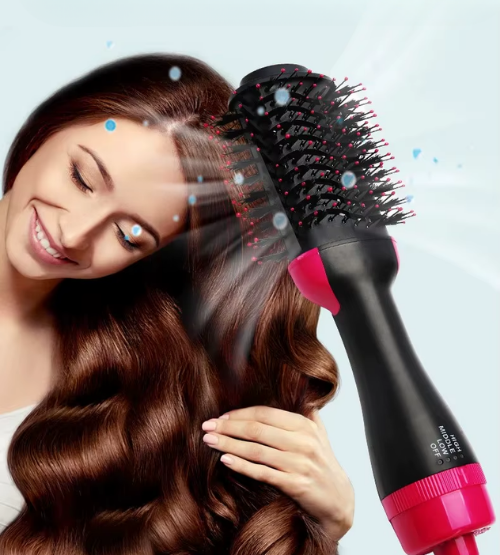 🔥 Cepillo LumiHair 3 en 1 – Seca, Alisa y Da Volumen en Minutos! 🔥